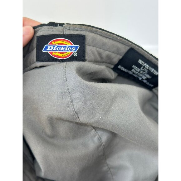 VTG Dickies Set of 2 Cabbie Hat Black Beige Newsboy Flat Cap Men's - Picture 8 of 9